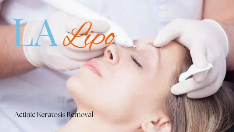 Woman receiving Actinic Keratosis Removal Treatment Wood Green