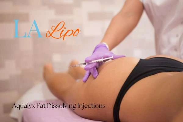 Woman having fat dissolving injections Wood Green on thighs