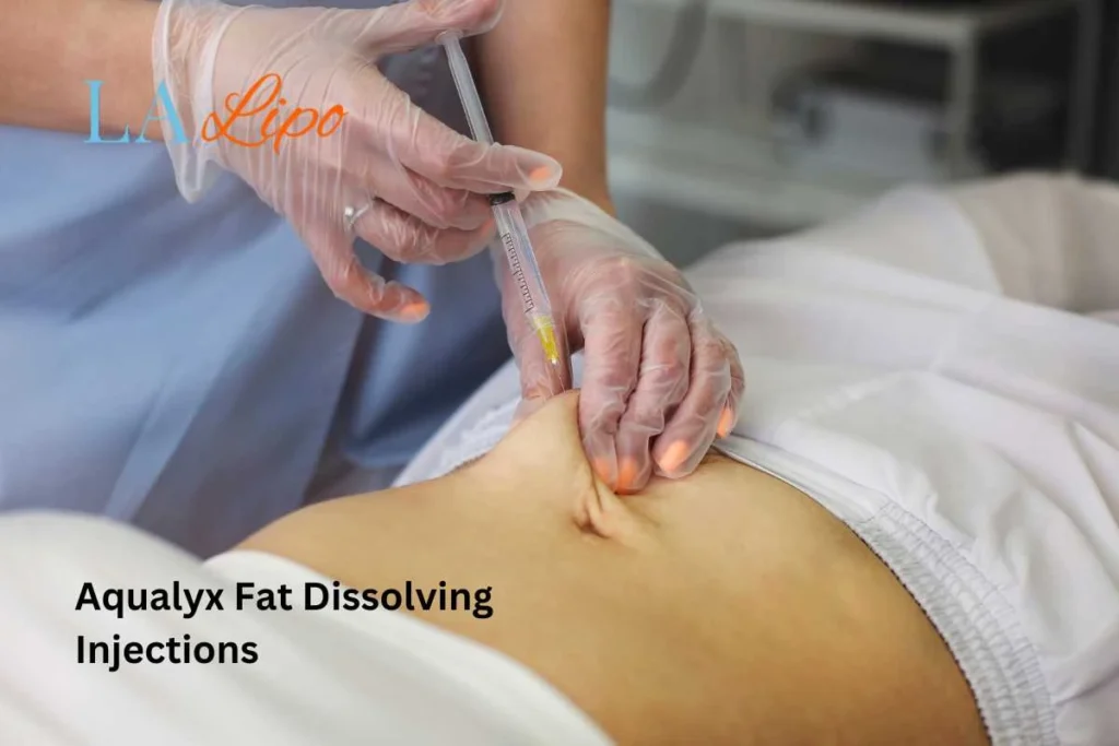 woman having fat dissolving injections Wood Green in the stomach