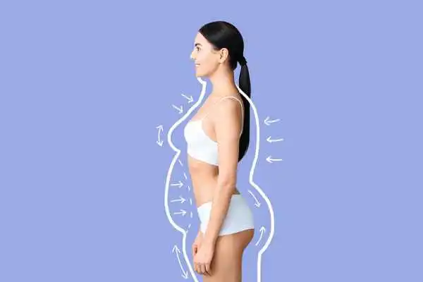 image of woman experiencing fat reduction treatment Wood Green