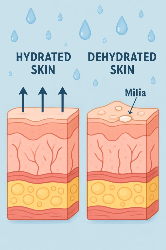 The importance of hydration and milia production Wood Green
