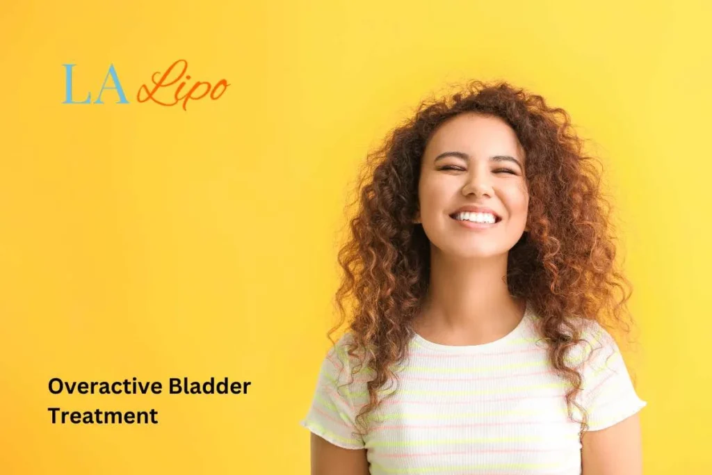 woman smiling about overactive bladder treatment Wood Green solutions